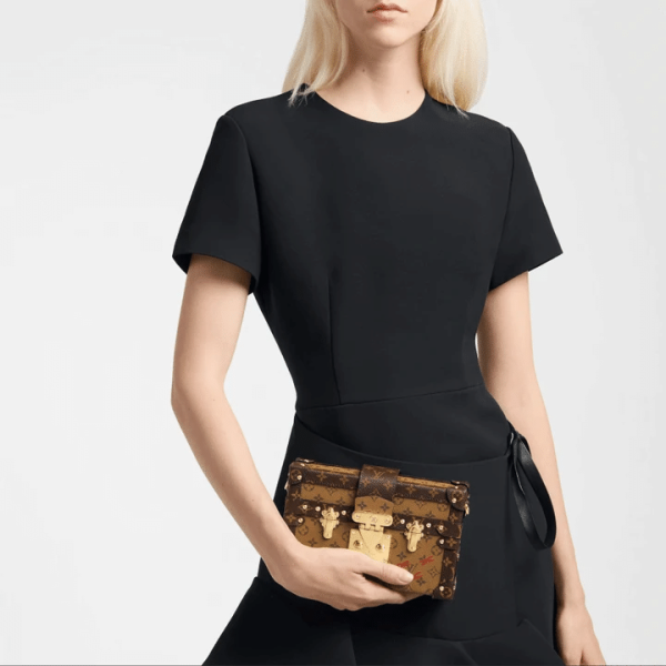 Louis Vuitton Petite Malle Monogram Handbag For Women - Image 5
