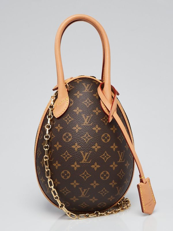 Louis Vuitton Monogram Canvas and Calfskin Egg Bag - Image 2