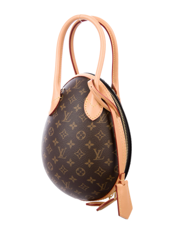 Louis Vuitton Monogram Canvas and Calfskin Egg Bag - Image 3