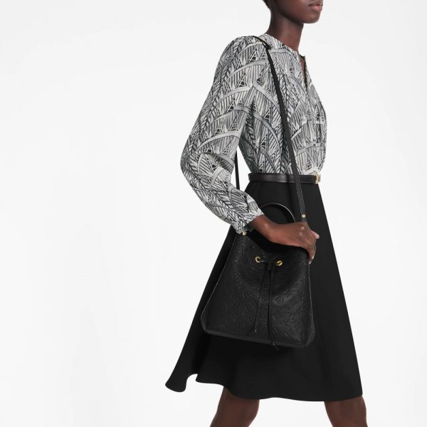 Louis Vuitton Néonoé Monogram Empreinte Black Handbag - Image 4