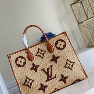 Louis Vuitton OnTheGo Empreinte Brown Women Handbag