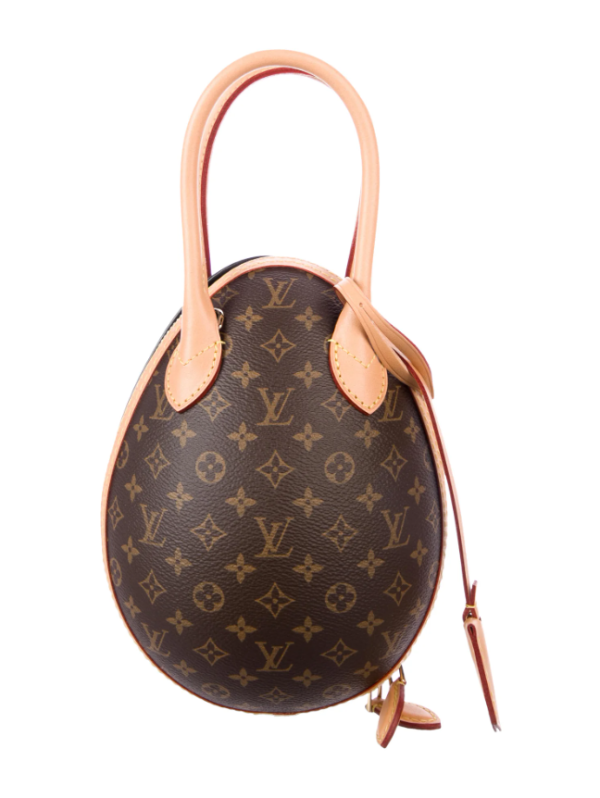Louis Vuitton Monogram Canvas and Calfskin Egg Bag
