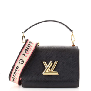 Twist Strap Top Handle Handbag Epi Leather MM For Women