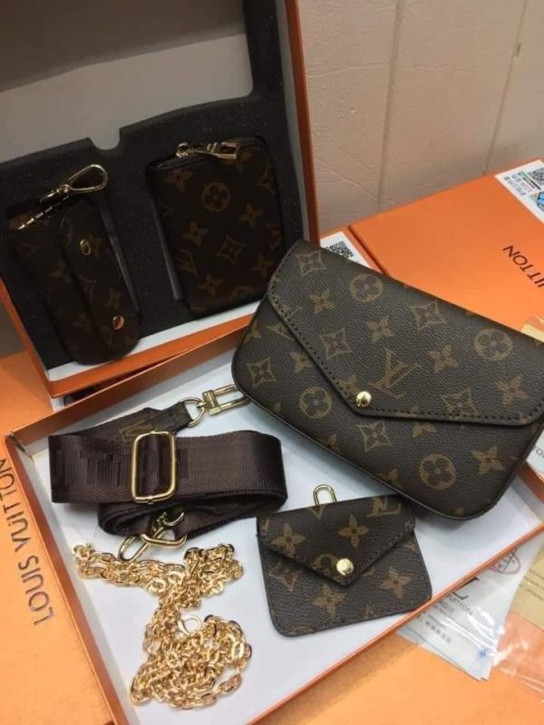 Louis Vuitton Felicie 4 in 1 Multi Pochette Perfect Handbag - Image 4