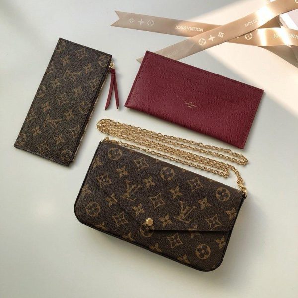 LV Women Felicie Pochette in Monogram - Image 3