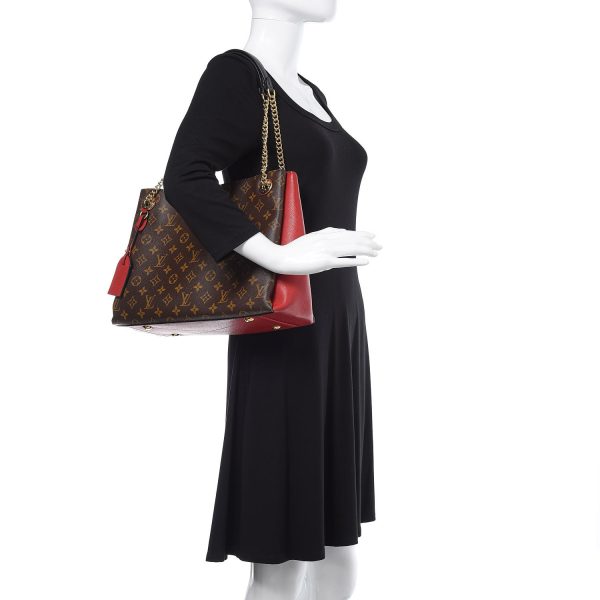 Louis Vuitton Monogram Surene MM Red Trim Tote - Handbag - Image 3