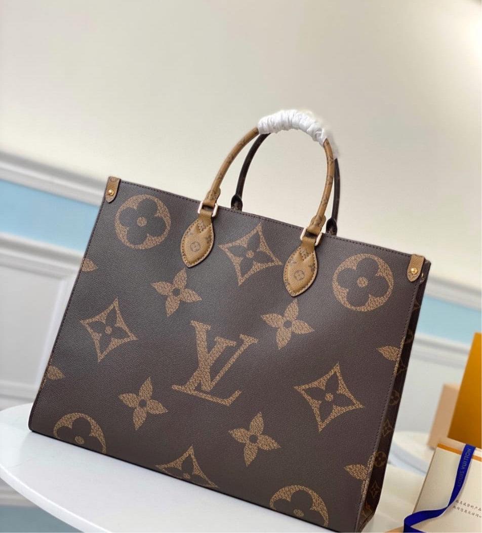 LV OnTheGo GM Tote Bag Brown