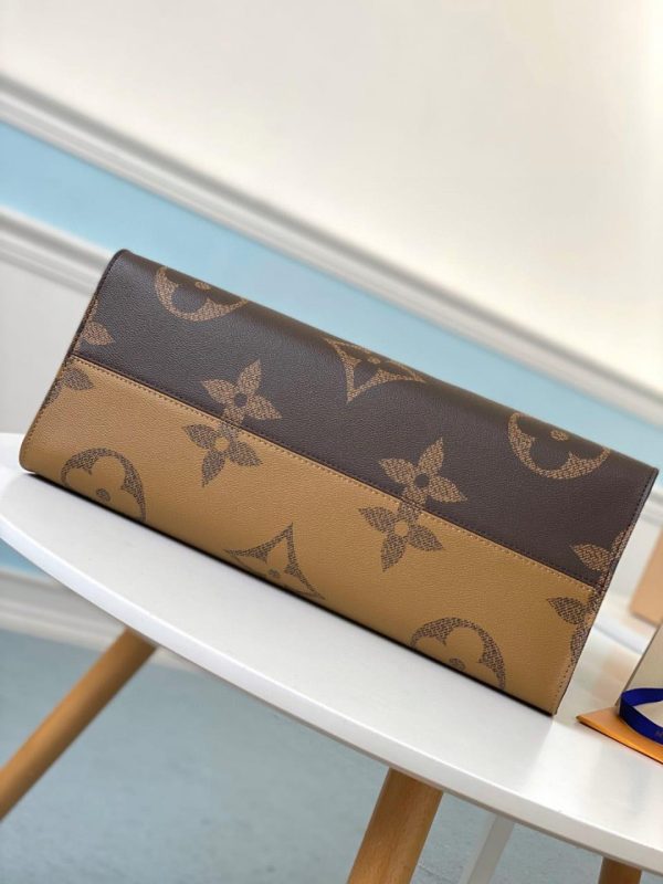 LV OnTheGo GM Tote Bag Brown - Image 3