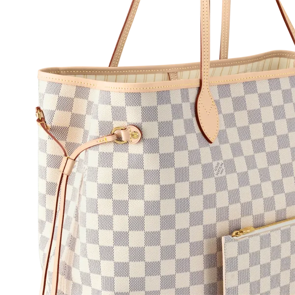 Louis Vuitton Neverfull Azure 100% Cowhide Leather - Image 3