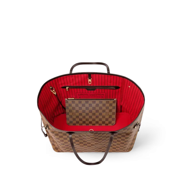 Louis Vuitton Neverfull Damier 100% Cowhide Leather - Image 5