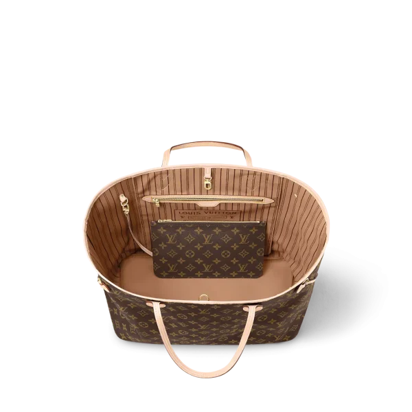Louis Vuitton Neverfull Monogram 100% Cowhide Leather - Image 3