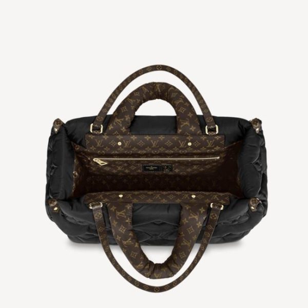 Louis Vuitton Onthego Gm Monogram Pillow Puffer Black Handbag - Image 4