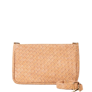Weave-textured crossbody bag